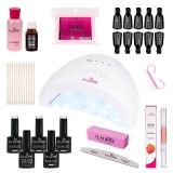 Cumpara ieftin Kit Oja Semipermanenta SensoPRO Milano 10ml cu Lampa UV Creative Shine