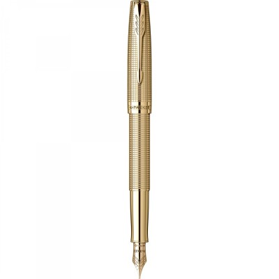 Stilou Parker Sonnet Royal Cisele Gold penita aur masiv foto