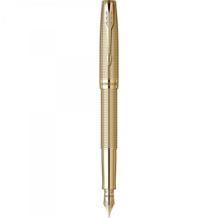 Stilou Parker Sonnet Royal Cisele Gold penita aur masiv