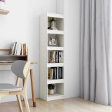 VidaXL Bibliotecă/Separator cameră, alb, 40x30x167,5 cm lemn masiv pin