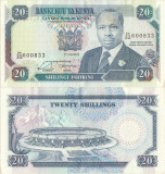 1992 (2 I), 20 shillings (P-25e) - Kenya - stare aUNC!
