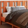 Gossi tablie de pat, maro ceruit, 135 cm, lemn masiv de pin