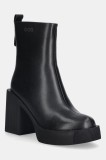 GOE cizme de piele culoarea negru, cu toc drept, SS2N4151 BLACK
