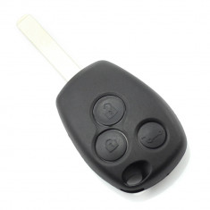 Dacia / Renault - Carcasa cheie cu 3 butoane si suport baterie din inox Best CarHome foto