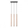 Lampă suspendată PASTELO 3L lemn, Sollux Lighting