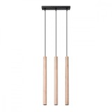 Lampă suspendată PASTELO 3L lemn, Sollux Lighting