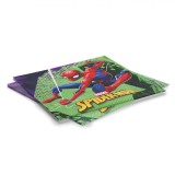 Set șervețele Spiderman, 16 Bucăți, 2 Straturi, Dimensiune 33x33cm, Multicolor, Oem