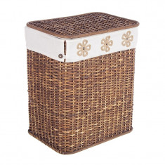 Cos rufe din rattan maro Lily 48x35x58H Elegant DecoLux foto