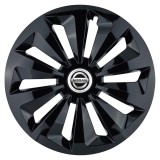 Set 4 capace roti Fox negru R14 Compatibil Cu Nissan, Autohelix MSA