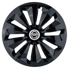 Set 4 capace roti Fox negru R14 Compatibil Cu Nissan foto