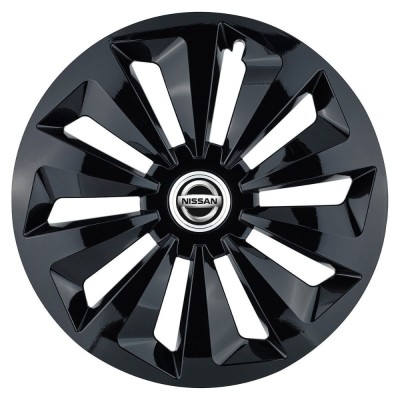 Set 4 capace roti Fox negru R16 Compatibil Cu Nissan foto