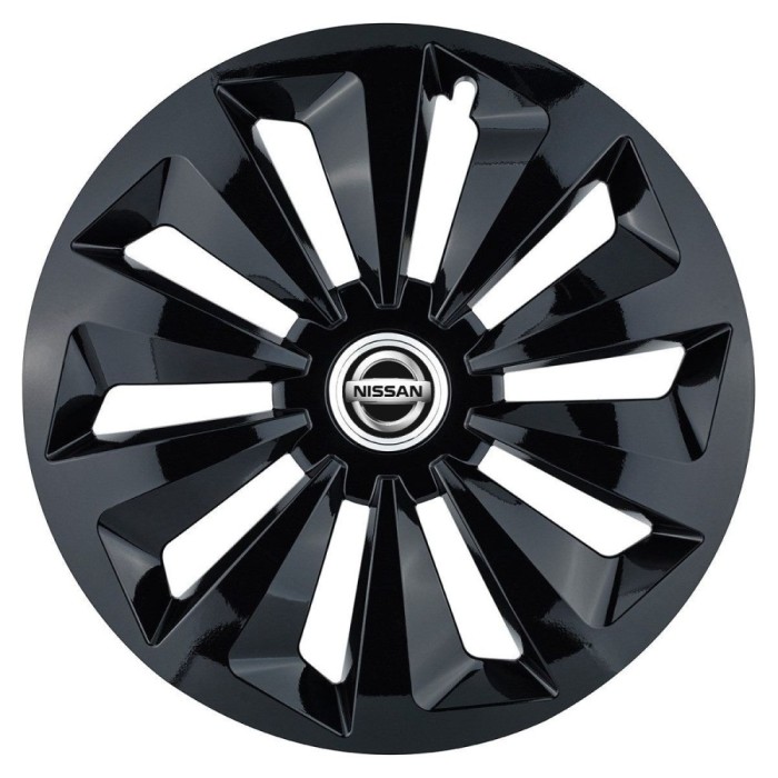 Set 4 capace roti Fox negru R16 Compatibil Cu Nissan