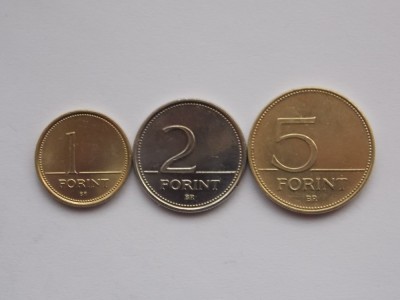 LOT 3 MONEDE 1,2,5 FORINT UNGARIA foto