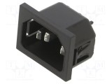 SCHURTER Modul de alimentare IEC 60320 C14 10A 6150
