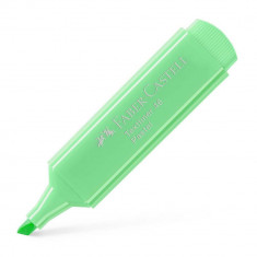 Textmarker Faber – Castell 1546, Verde Pastel, Rechizite Scolare, Textmarker Pigmentat, Accesorii pentru Birou, Marker Pastel Scoala, Textmarker Verde