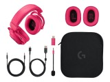 Logitech G PRO X 2 LIGHTSPEED , CaE ti Gaming Wireless, Bluetooth, 3.5mm, Graphene Drivers, Magenta , 981, 001275