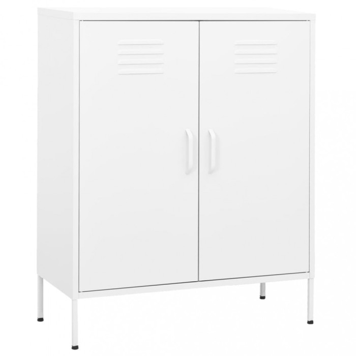 vidaXL Dulap de depozitare, alb, 80x35x101,5 cm, oțel 336170