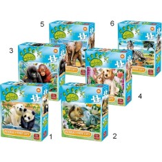 Puzzle 35 piese - Lumea animala foto