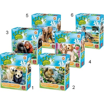 Puzzle 35 piese - Lumea animala foto
