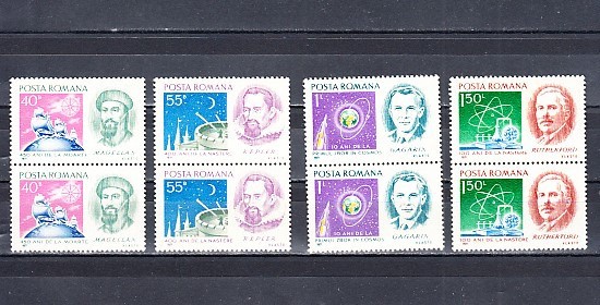 M1 TX4 8 - 1971 - Aniversari II - Oameni de stiinta - perechi de cate doua