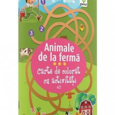 Carte de colorat cu activități. Animale de la fermă (3-5 ani) - Paperback - *** - Gama