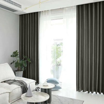 Draperie din catifea blackout cu rejansa transparenta cu ate pentru galerie, Madison, 150x270 cm, densitate 700 g/ml, Merlin, 1 buc foto
