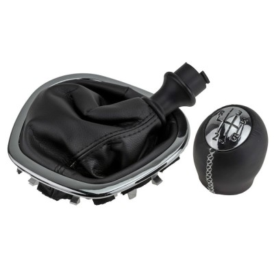 Nuca cu manson schimbator de viteze Automobilus, pentru Opel Vivaro B dupa 2014, Renault Trafic III dupa 2014, Fiat Talento dupa 2016,6 trepte, piele foto