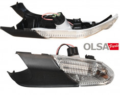 Lampa semnalizare oglinda Skoda Octavia 2 1Z3/1Z5 2004-12.2012, partea stanga, semnalizator cu lumina perimetru ; cu lumina inferioara ; 1Z0949101D , foto