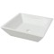 Chiuveta ceramica patrata, alb, 41,5 x 41,5 x 12 cm