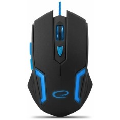 Mouse optic gaming cu fir Esperanza Fighter EGM205B 6 butoane Usb 2.0 2400dpi Negru/Albastru