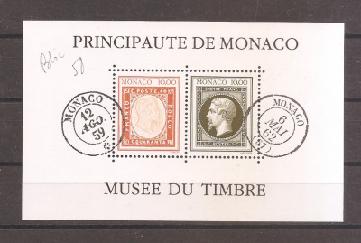 Monaco 1992 - Muzeul Timbrelor (colita prestampilata) , MNH foto