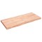 Blat de masa maro 140x60x(2-6) cm, lemn masiv stejar tratat