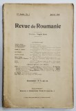 Revue de Roumaine, An 1, Nr. 1 Ianuarie 1910