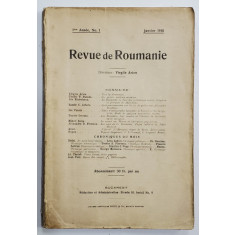 Revue de Roumaine, An 1, Nr. 1 Ianuarie 1910
