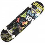 Skateboard Action One, ABEC-7 Aluminiu, 79 x 20 cm, Multicolor Urban 101