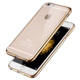 Husa MyStyle TPU Placata Gold pentru Apple iPhone 6 Plus / Apple iPhone 6S Plus