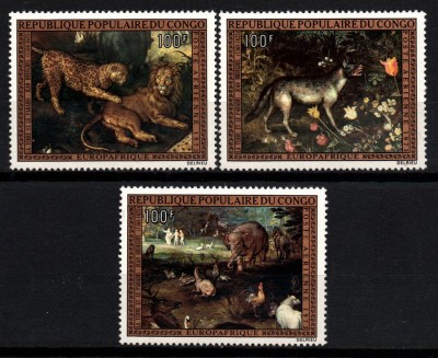 Congo 1973 - Pictura, arta, serie neuzata foto