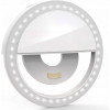 Selfie ring light M007A, LED, 3W, Alb, Oem