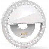 Cumpara ieftin Selfie ring light M007A, LED, 3W, Alb, Oem