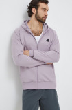 Adidas bluză Z.N.E bărbați, culoarea violet, cu glugă, uni IN1847