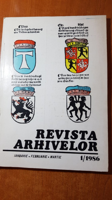 revista arhivelor ianuarie-februarie-martie 1986