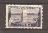 Franta 1952 - A 12-a aniversare a bătăliei de la Narvik, MNH, Nestampilat