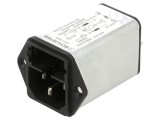 Conector alimentare AC soclu tată 10A 250VAC IEC 60320