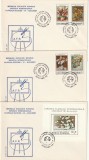 RO - FDC - EXPOZITIA FILATELICA INTERNATIONALA SOCFILEX 79 BUCURESTI SERIE SI COLITA DANTELATA ( LP 986 LP 987 ) 1979 ( 3 DIN 3 )
