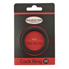 Malesation - Inel pentru penis, negru, 4 cm