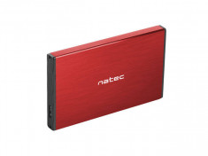 Rack HDD Natec USB 3.0 Rhino Go 2.5 inch Red foto