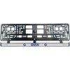 Set 2 bucati, suport numar inmatriculare BMW Blue, Autohelix MSA