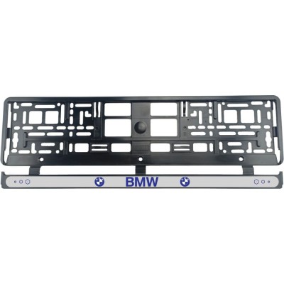 Set 2 bucati, suport numar inmatriculare BMW Blue foto