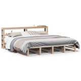 Cumpara ieftin Cadru de pat fara saltea, 200x200 cm, lemn masiv pin
