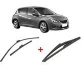 Cumpara ieftin Set 3 stergatoare NISSAN PULSAR Hatchback (C13) 2012, pentru parbriz si luneta, Valeo Silencio